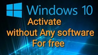 How to activate Windows 10 [upl. by Perlis]