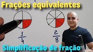 Fração 06 Frações equivalentes  Simplificação de frações [upl. by Eradis533]