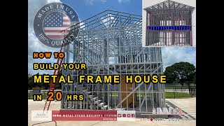 How to build your Metal Frame House in 20hrs [upl. by Atal]