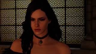 The Witcher 3  Yennefer punishes Geralt for sleeping around [upl. by Epoh]