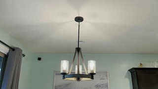 How to Install Kichler 3Light Chandelier [upl. by Betteanne936]