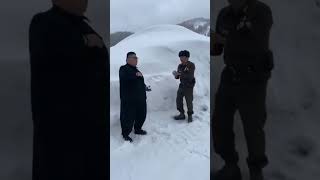 Man Throw Snowball at Kim Jong Un [upl. by Sparkie]