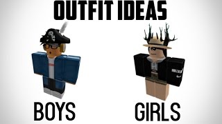 Roblox  BEST OUTFIT IDEAS 2017 BOYS AND GIRLS NEW [upl. by Pachton]