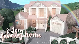 2 story family home ♡  bloxburg speedbuild  luminto [upl. by Llednol780]