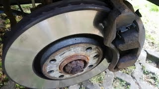 How to change brake pads on disc brakes Peugeot 5008  3008 [upl. by Nnaj562]