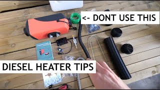 Cheap Chinese Diesel Heater Tips  Camper Van Heating Installation [upl. by Bock]