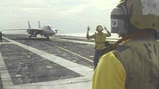 F14 Fighter Aircraft Carrier Landings [upl. by Ait353]