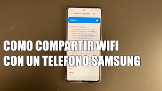 Como Compartir Internet con un Telefono Samsung  Conexion Compartida Wifi [upl. by Nerraj]