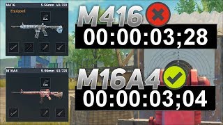 How to shoot M16A4 Full Auto Faster than M416  Chinese Pro Player  PUBG MOBILE [upl. by Obala]