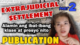 EXTRAJUDICIAL SETTLEMENT Part2 I F Channel [upl. by Len697]