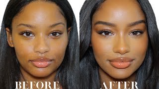 EASYBEGINNER EVERYDAYMAKEUP ONLY USING DRUGSTORE PRODUCTS  A quotYOU BUT BETTERquot MAKEUP TUTORIAL [upl. by Elwood]