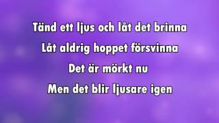 Tänd ett ljus karaoke  lyrics [upl. by Merkley736]