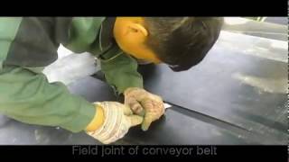 How to make conveyor belt splicing [upl. by Radmilla]