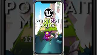 Change Your Mobile Game to Portrait Mode  UE4 Tiny Tutorial  Shorts [upl. by Siravrat]