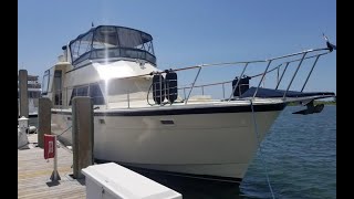 1981 Hatteras 48 Cockpit Motoryacht Boat For Sale at Wrightsville Beach NC [upl. by Ardnuasal283]