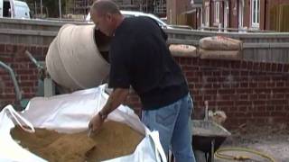 How to Mix Cement and Concrete with a Cement Mixer [upl. by Tiffani]