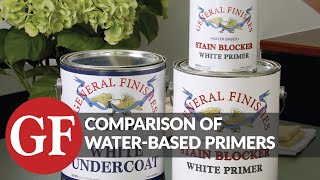 Comparison of WaterBased Primers from General Finishes [upl. by Hanikehs]