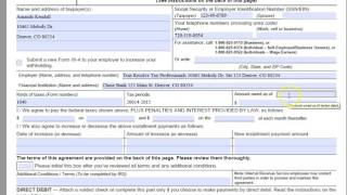 How to Complete Form 433D Direct Debit Installment Agreement [upl. by Veda]