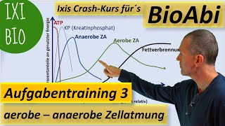 Gärung anaerobe Zellatmung  aerobe Zellatmung  Anwendungsaufgaben 3 zur Vorbereitung aufs BioAbi [upl. by Aehcim]