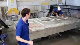 Template Layout Step 2 Granite Fabrication Process [upl. by Warfield927]