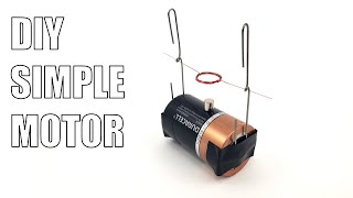 Build a Simple Electric Motor  Science Project [upl. by Holt]