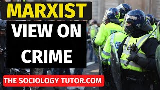 Marxist view on Crime and Deviance Sociology A Level [upl. by Watts]