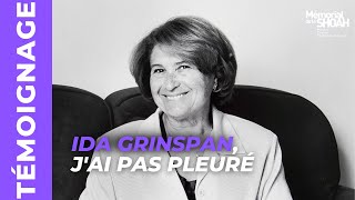 Témoignage  Ida Grinspan jai pas pleuré [upl. by De80]