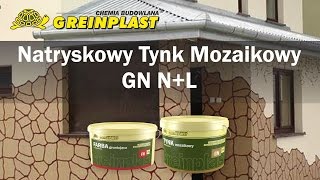 Nakładanie tynku mozaikowego  Greinplast GN NL [upl. by Neral]