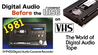 Technics SVP100  Digital Audio on VHS tapes  in 1981 [upl. by Estren]