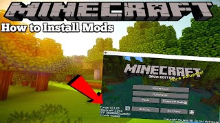 HOW TO INSTALL MODS FOR MINECRAFT [upl. by Ekralc]