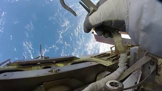 Action Cam Footage From October 2017 Spacewalk [upl. by Louella]