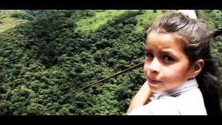 Zipline commute Columbia kids cross canyon to reach school Learning World S1E04 part 13 [upl. by Benedikt]