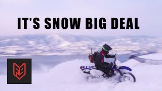 How To Ride A Motorcycle In Deep Snow  A Canadian Explains [upl. by Ogawa857]