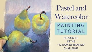 Pastel and Watercolor  Painting Tutorial [upl. by Akenn]