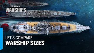 Warships Sizes Comparison [upl. by Chae]