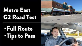 Metro East G2 Road Test  Full Exam with Route amp Tips on How to Pass Your Driving Test in Toronto [upl. by Meekahs]