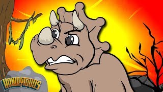 Dinosaurs Walking Through the Desert  Dinosaur Songs from Dinostory by Howdytoons S02E3 [upl. by Shank]