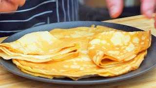 Naleśniki delikatne i chrupiące   Tasty Crepes Recipe Oddaszfartucha [upl. by Gwyneth]