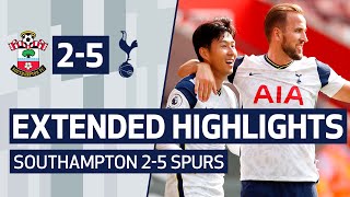 EXTENDED HIGHLIGHTS  SOUTHAMPTON 25 SPURS  Sonny and Kane link up FOUR times at St Marys [upl. by Anaej]