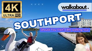 Should You Visit Southport  Seafront amp Attractions Walking Tour 4K [upl. by Atekram]