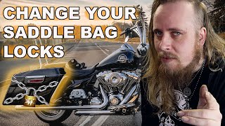 HOW TO CHANGE YOUR SADDLE BAG LOCKS [upl. by Divan]