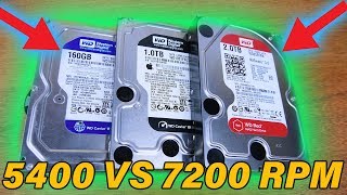 5400RPM vs 7200RPM Drive Show Down  Is Faster Better [upl. by Ecadnak]