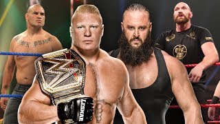 Brock Lesnar vs Cain Velasquez and Braun Strowman vs Tyson Fury announced for WWE Crown Jewel 2019 [upl. by Dam]