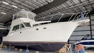 43  1981 Hatteras Convertible WalkThrough [upl. by Elsworth801]