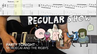 Regular show  Party tonight guitar cover  tabs [upl. by Riggs985]