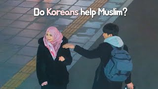 🇰🇷 Do Koreans Help Muslims  Hijab vs No Hijab [upl. by Crooks]