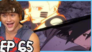 NARUTO AND SASUKE VS MOMOSHIKI  Boruto REACTION Episode 65 [upl. by Annor955]