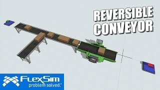 Reversible Conveyors in FlexSim [upl. by Isaak]