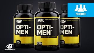 Optimum Nutrition OptiMen Multivitamin  ScienceBased Overview [upl. by Hubbard629]