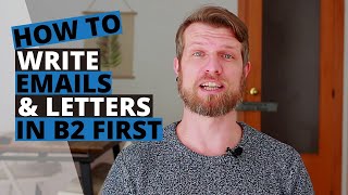 Cambridge B2 First FCE  How to Write Emails amp Letters [upl. by Odin]